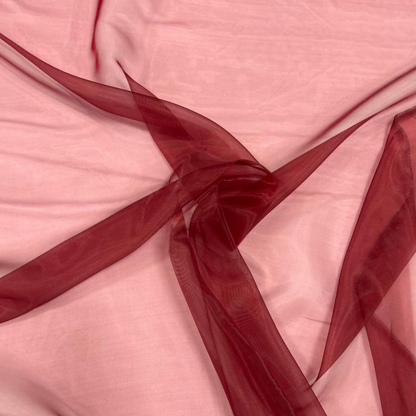 1 Yard Crinkle Barbie Organza Fabric Sheer, Crisp & Elegant for Decor Events & Crafts