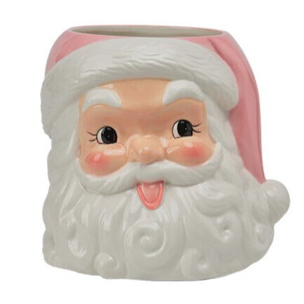 SANTA HEAD VASE CONTAINER