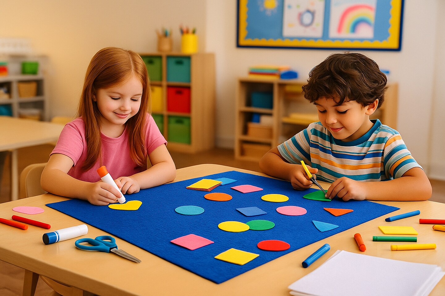 White Felt Sheet 36" x 36" – Large Craft Fabric for Art, Sewing & Classroom Projects