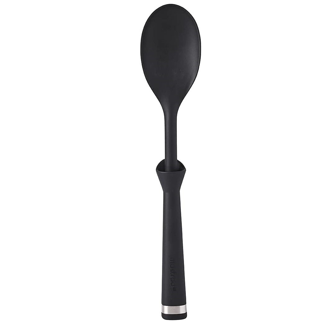 Mastrad 12&#x22; Silicone Standing Spoon - Self Balancing Spoon Stands On Its Own - No Mess, No Spoon Rest