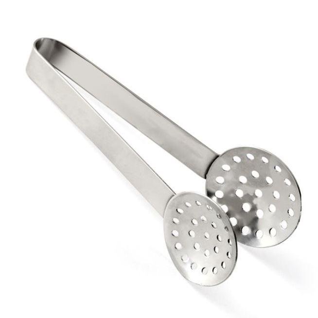 Norpro 6.25&#x22; Stainless Steel Round Tea Bag Squeezer Tongs