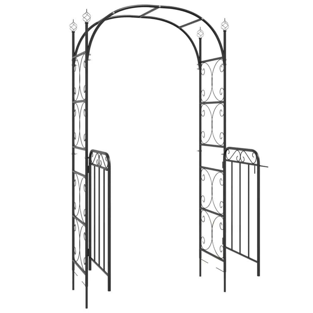 Curved Wrought Iron Garden Arch Fence Trellis