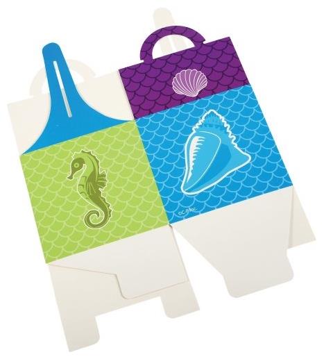 Mermaid Cupcake Boxes Include 12 Units