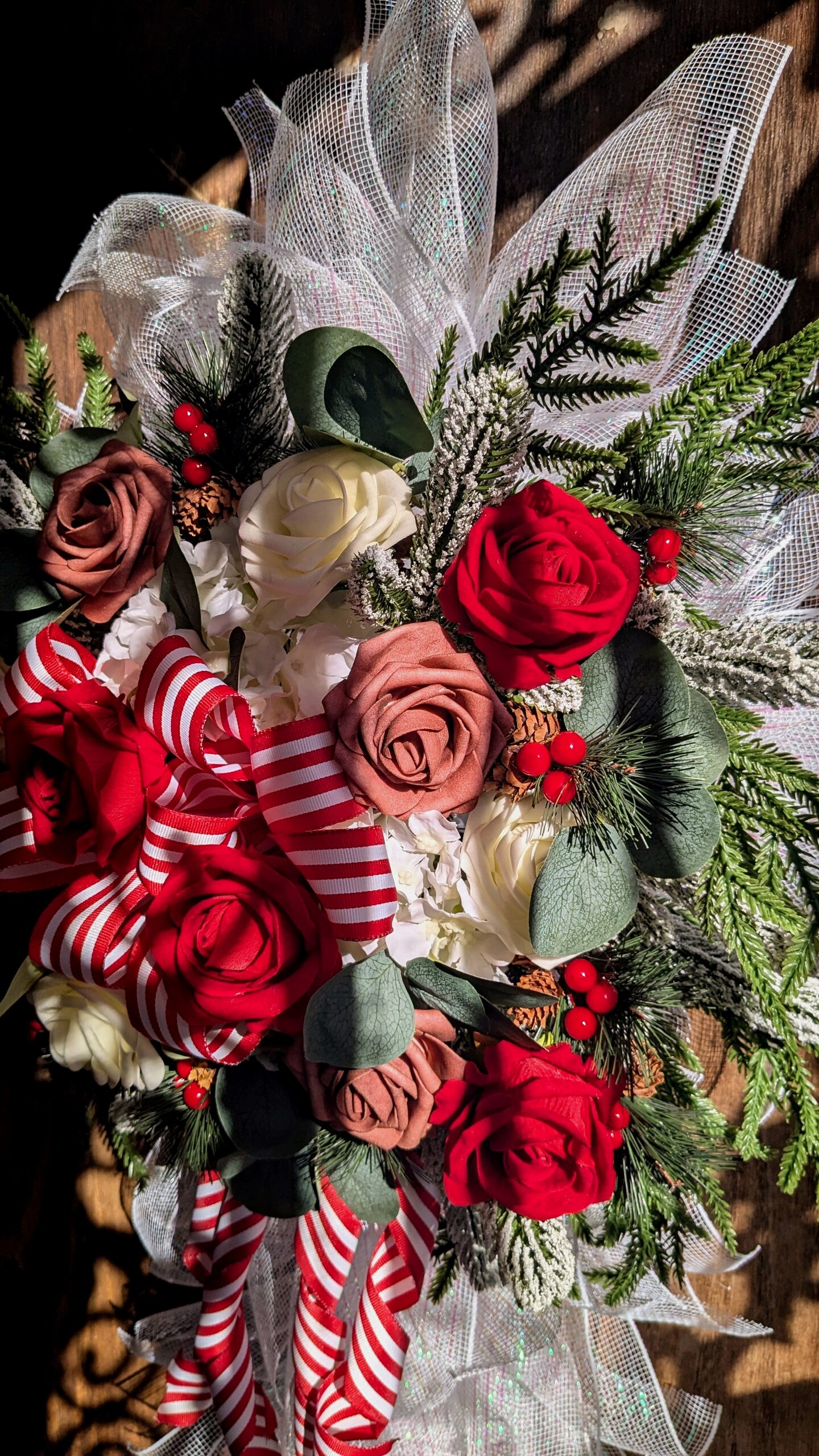 Deco Mesh Christmas Cross Wreath | MakerPlace by Michaels