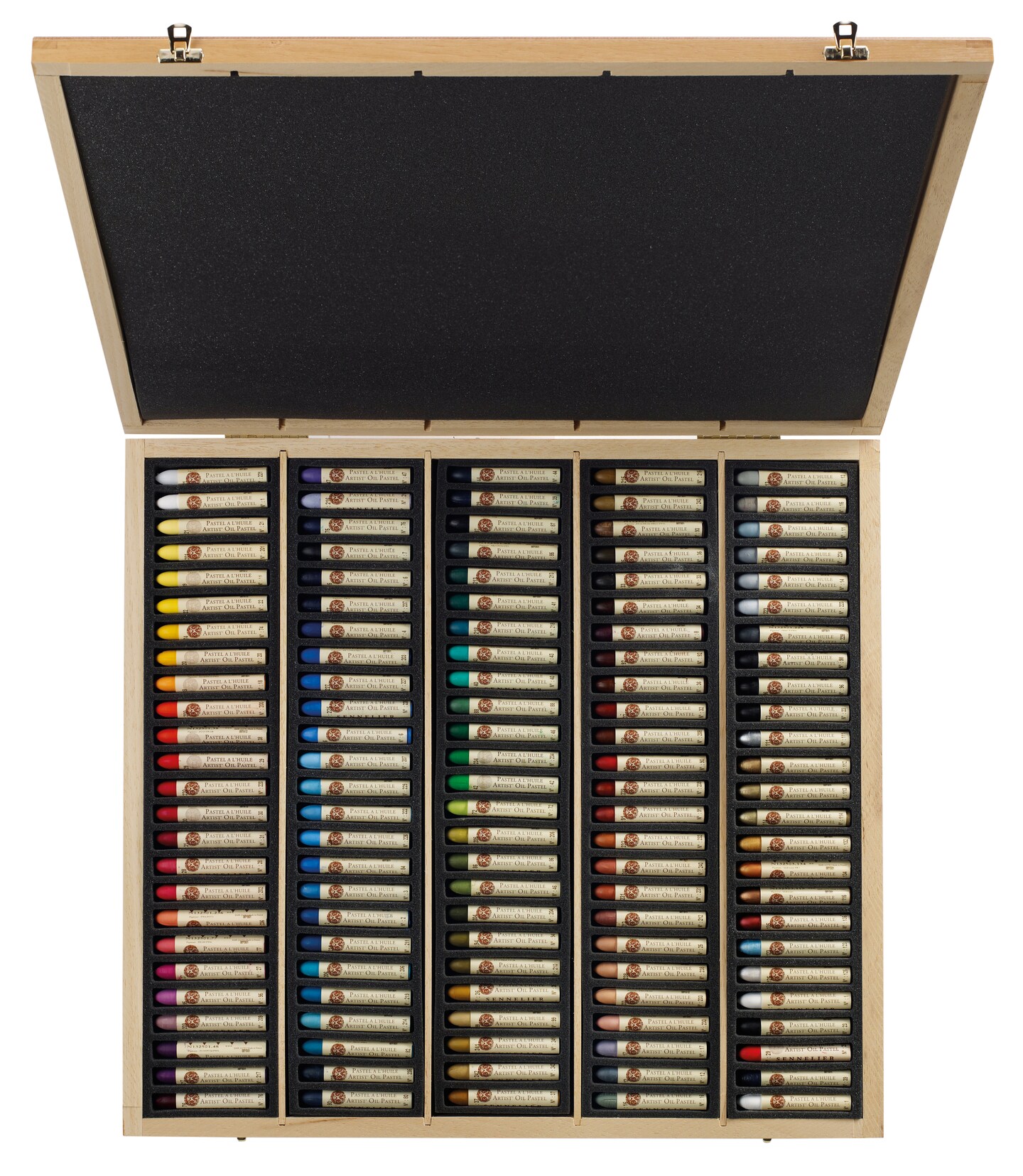 Sennelier Oil Pastel Set, 120-Color Picasso Wood Box Set