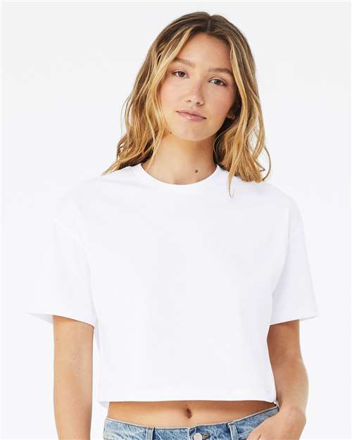 BELLA + CANVAS&#xAE; Women&#x27;s Short Sleeve Crew-Neck Jersey Crop Tee