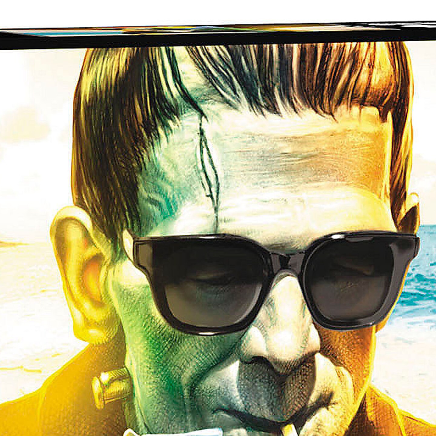 20&#x22; x 27&#x22; Frankenstein at the Beach 1000 Piece Puzzle