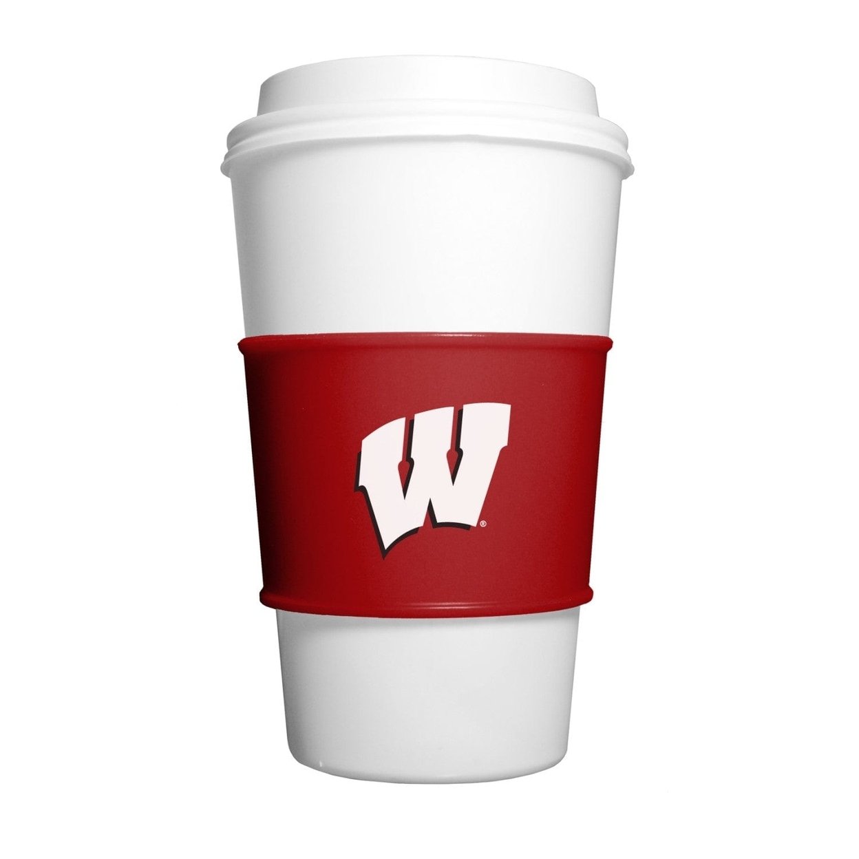 Wisconsin Badgers Silicone Cup Sleeve Durable Drink Accessory Dishwasher Safe