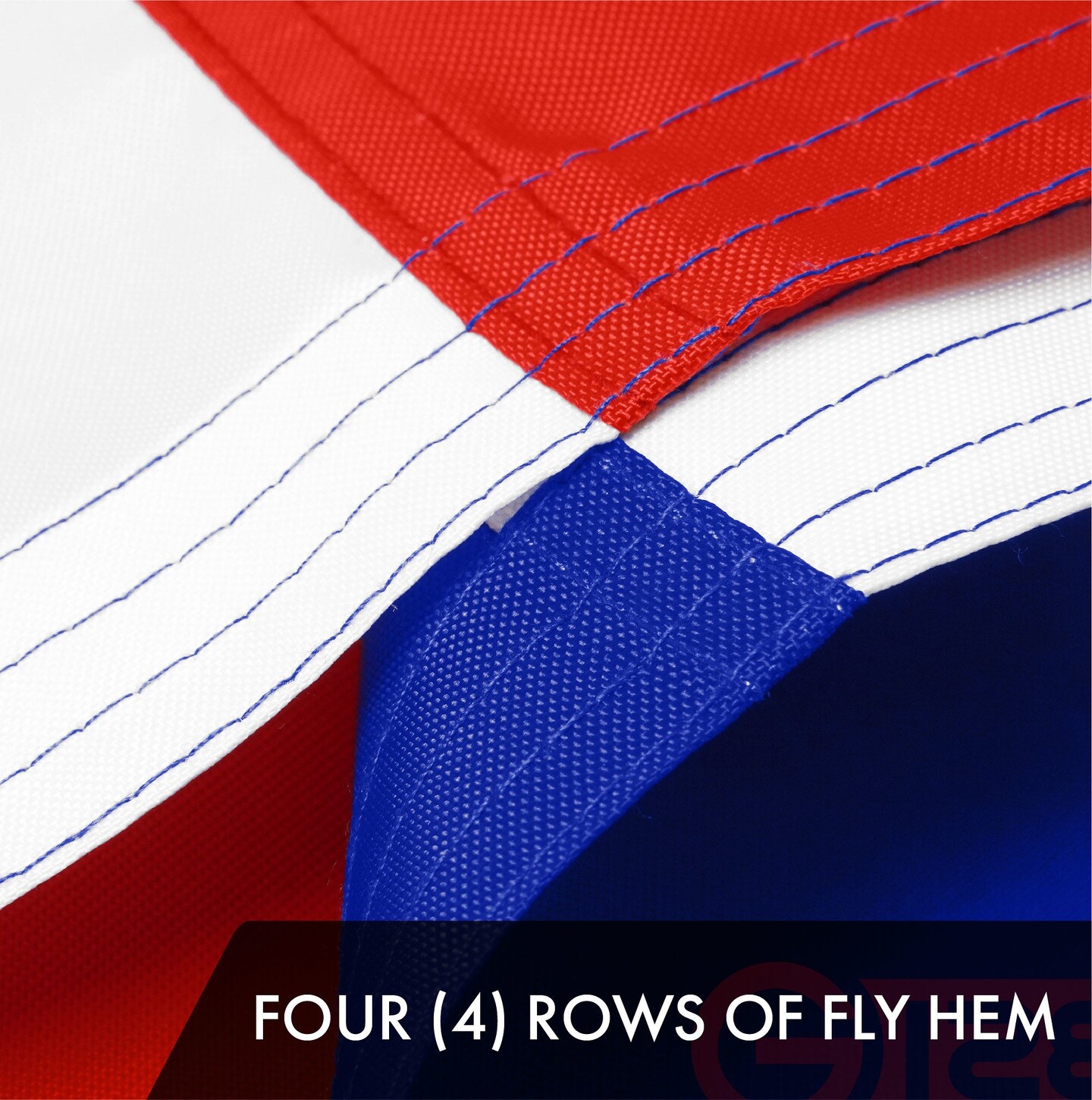 G128 Combo Pack: American USA Flag 3x5 Ft &#x26; Costa Rica Costa Rican Flag 3x5 Ft | Both ToughWeave Series Embroidered 300D Polyester, Embroidered Design, Indoor/Outdoor, Brass Grommets
