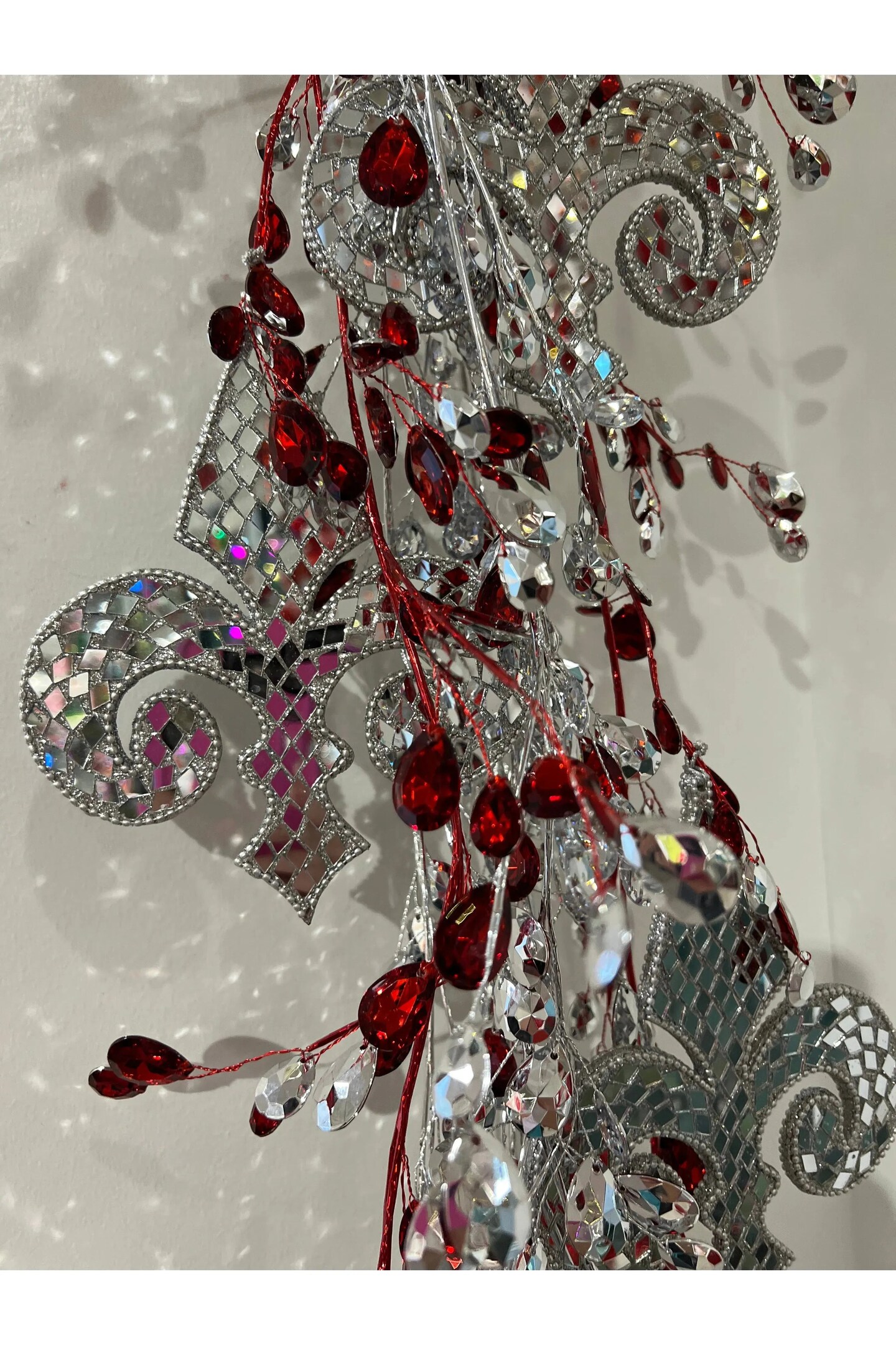 48&#x22; Metal Jewel Garland: Silver