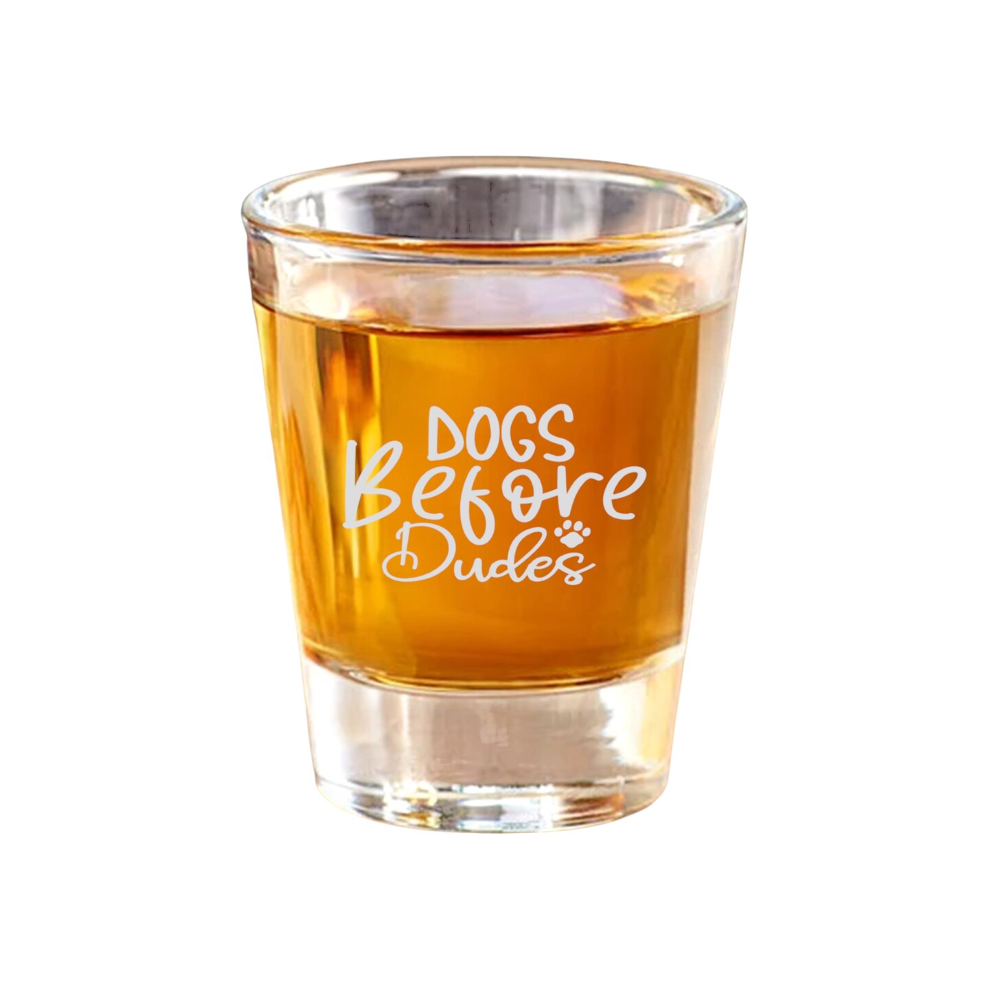 2oz Dogs Before Dudes Shot Glass