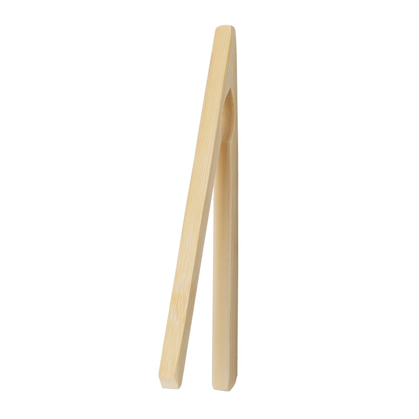 HIC 6.5&#x22; Natural Bamboo Toast Tongs