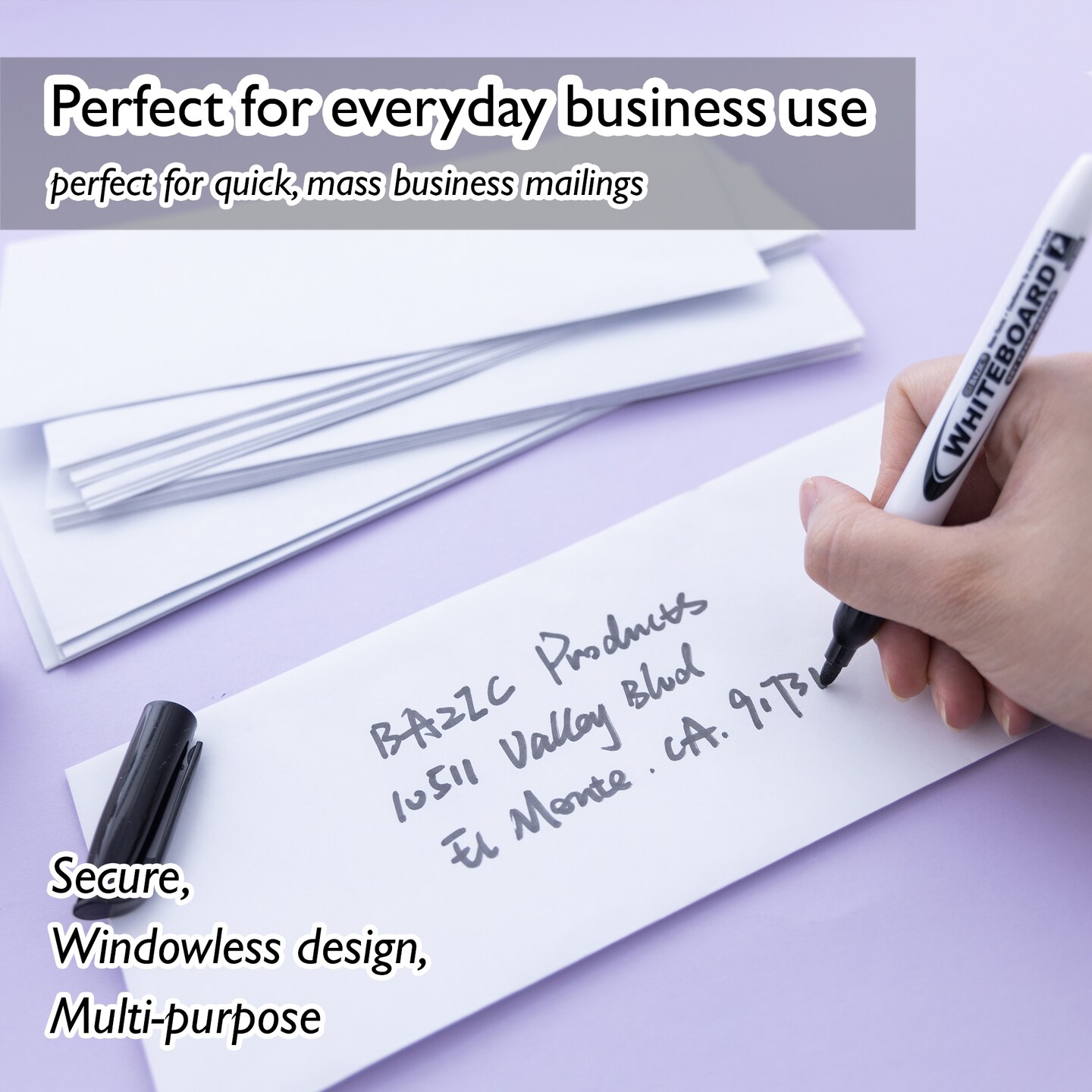 BAZIC #10 Gummed Closure Security Envelope (40/Pack)