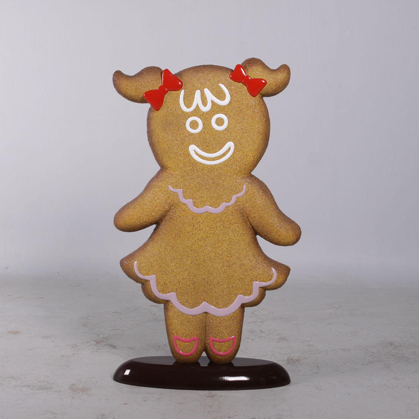 Girl Gingerbread Cookie Over Sized Statue