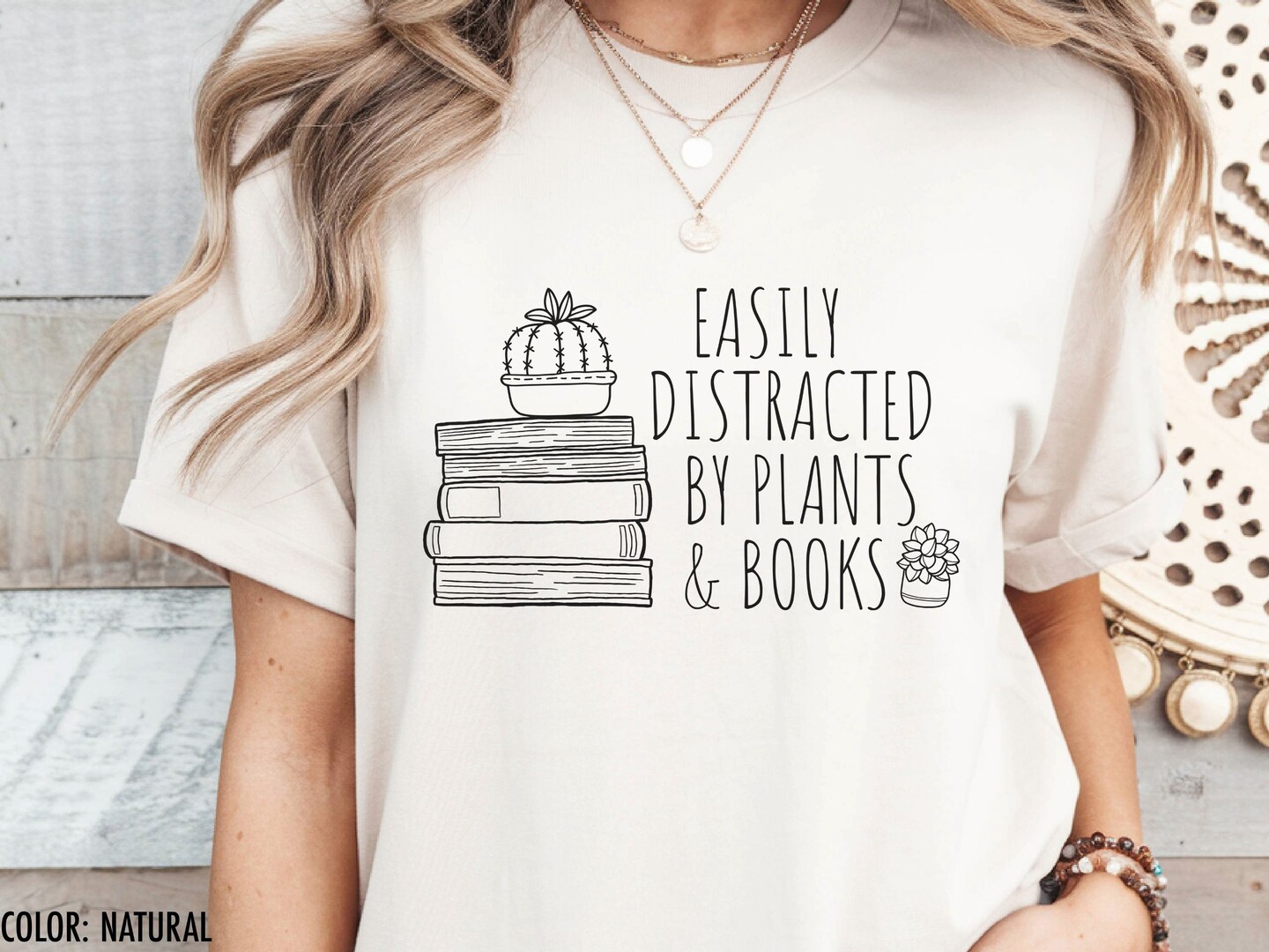 Easily Distracted By Plants and Books Shirt, Plant Love Shirt, Book Lover  Tee, Reading Teacher Book Shirt, Gardening Shirt, Plant Lover Gift |  MakerPlace by Michaels