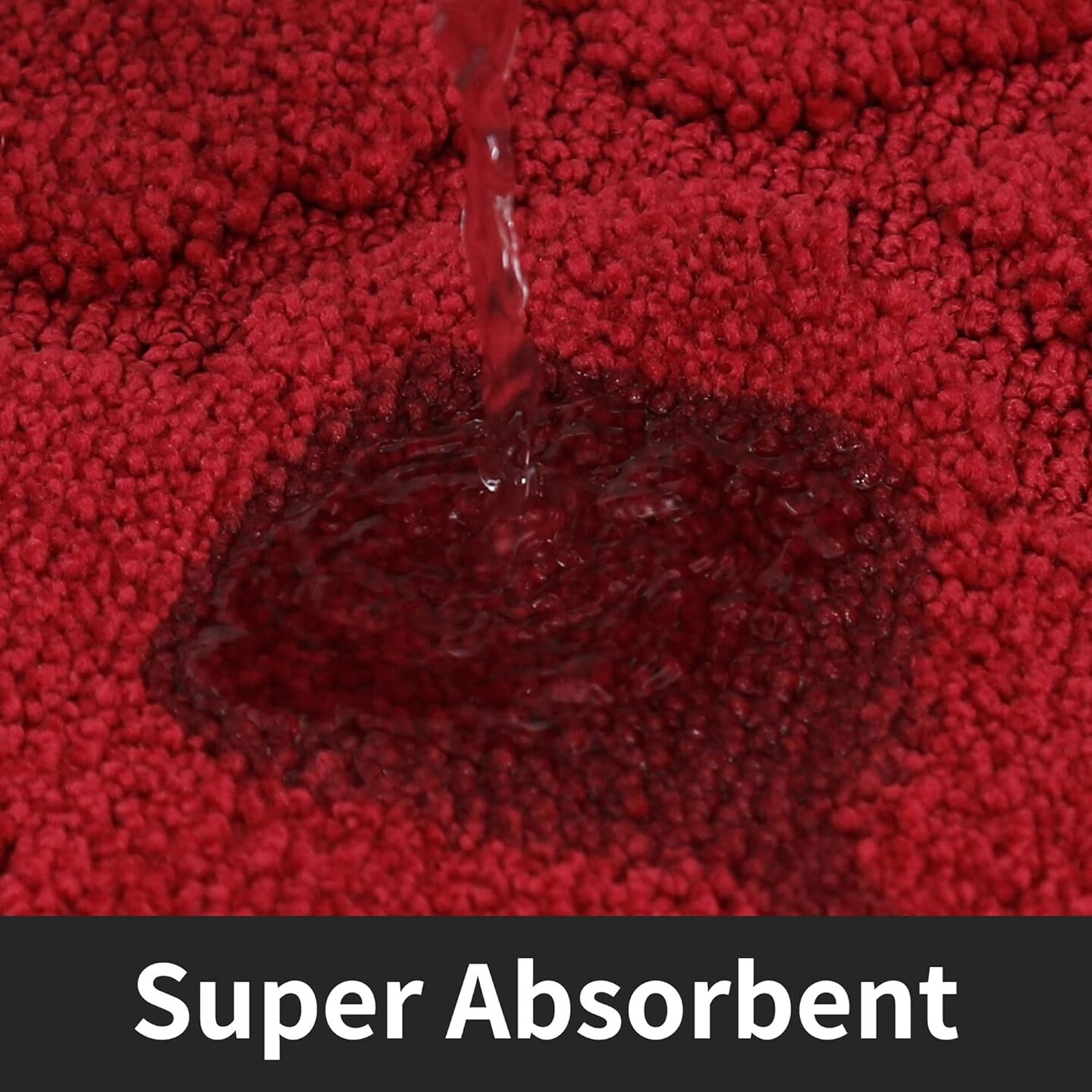 Soft Kitchen Floor Mat 20"x59" – Red, Non-Skid, Washable, Super Absorbent