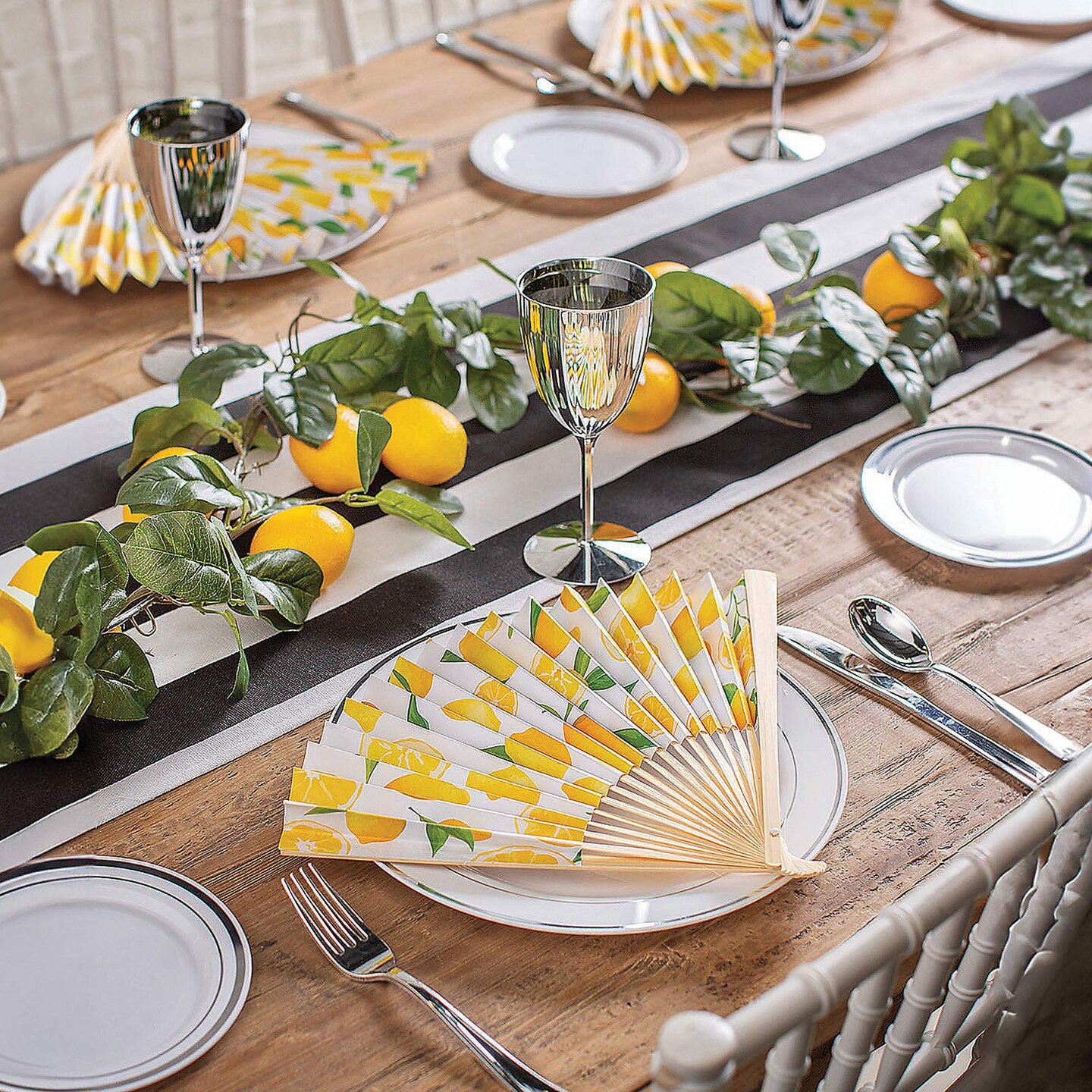Artificial Lemon Garland 6 Feet
