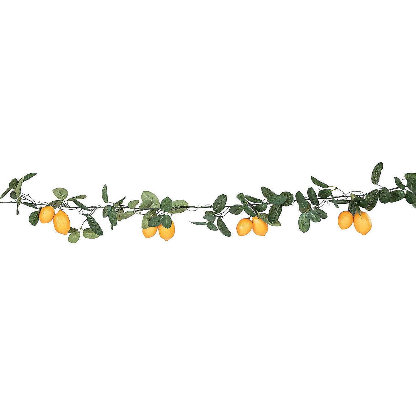 Artificial Lemon Garland 6 Feet