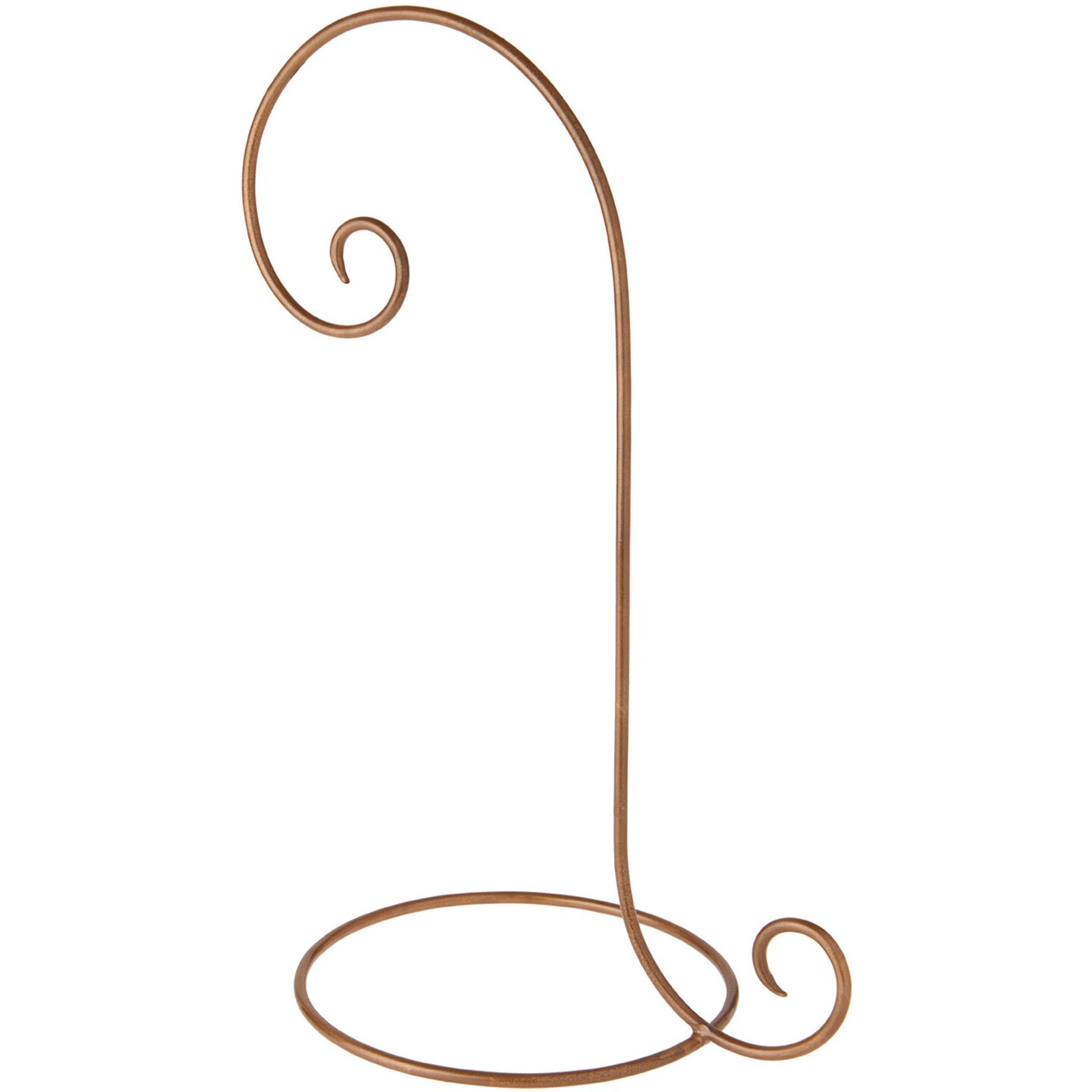 Bard's Gold-toned Wrought Iron Ornament Stand, 16" H x 7.5" W x 10" D