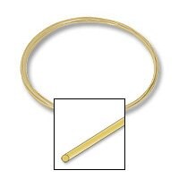 JewelrySupply 14K Yellow Gold Round Wire - 24 Gauge Soft - Professional Jewelry Making Wire