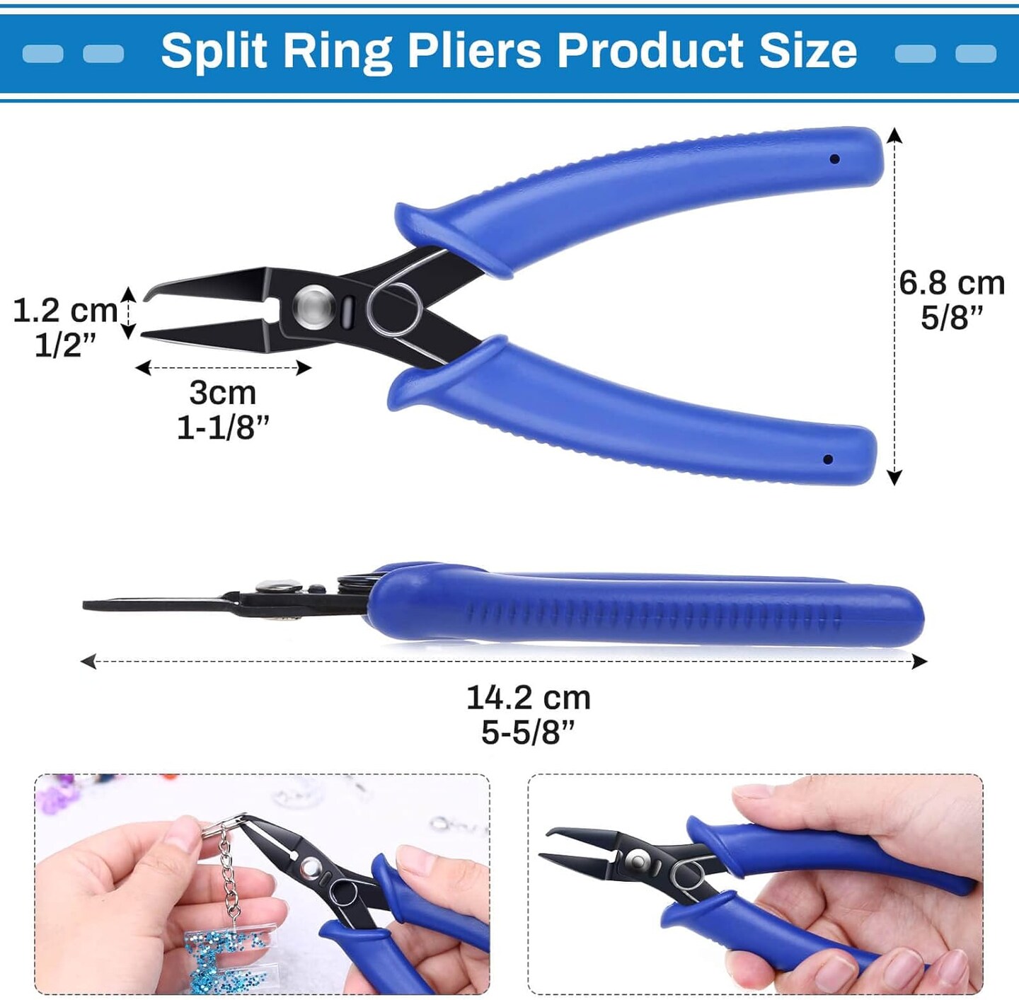 Split Ring Opener Tool - Keychain Pliers for Jewelry Making