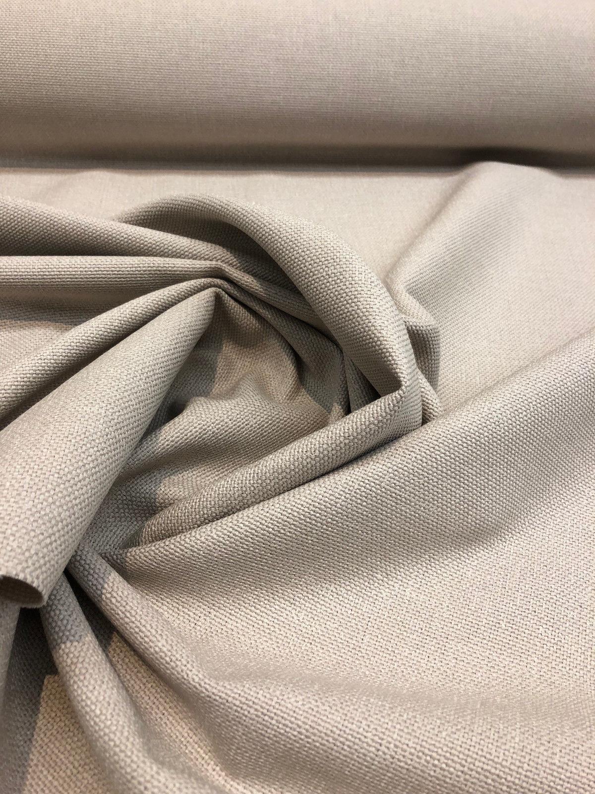 1 Yard Darien Ash Linen Soft Upholstery Fabric Heavy Duty 44% Viscose 28% Cotton 28% Linen