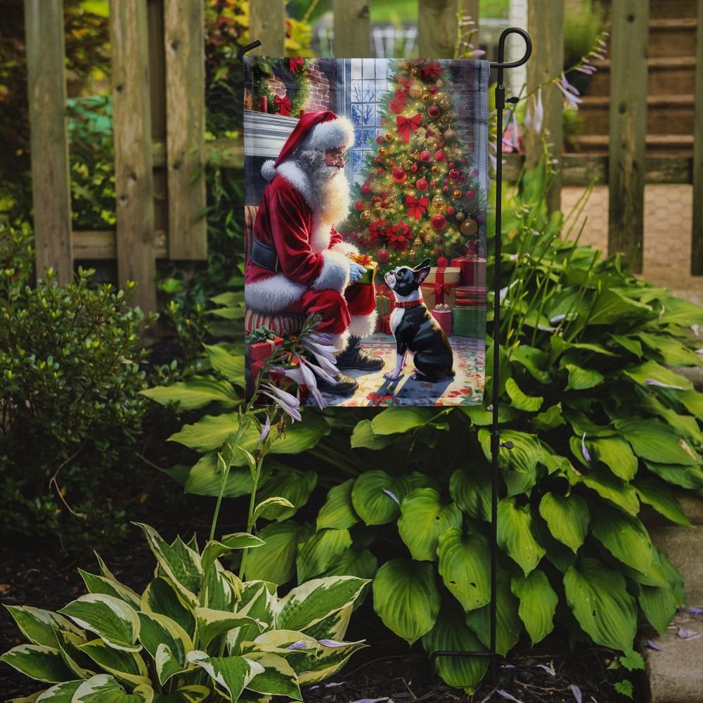 Edge Collections - 11.25" X 15.50" - Multicolor - Boston Terrier and Santa Claus Edition - 1 Piece