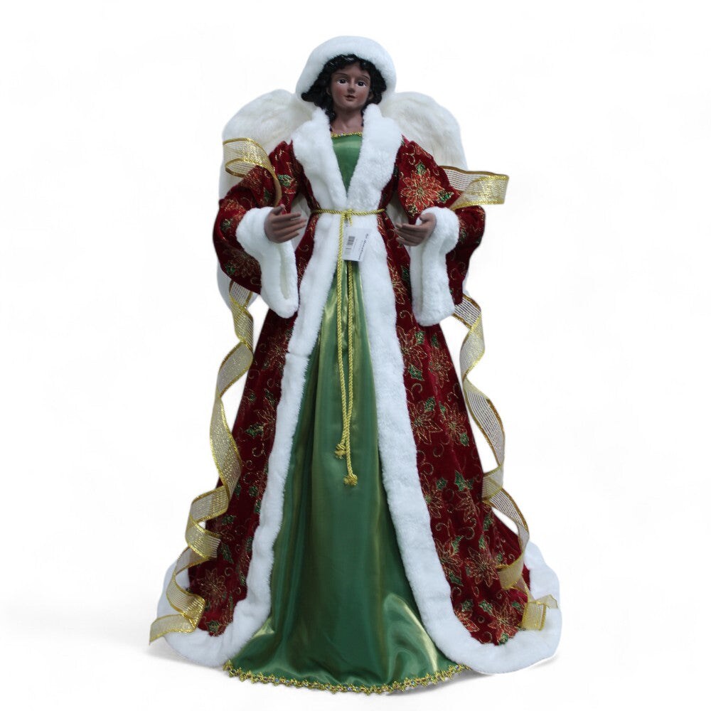 38.6” African American Angel - Elegant Christmas Decoration