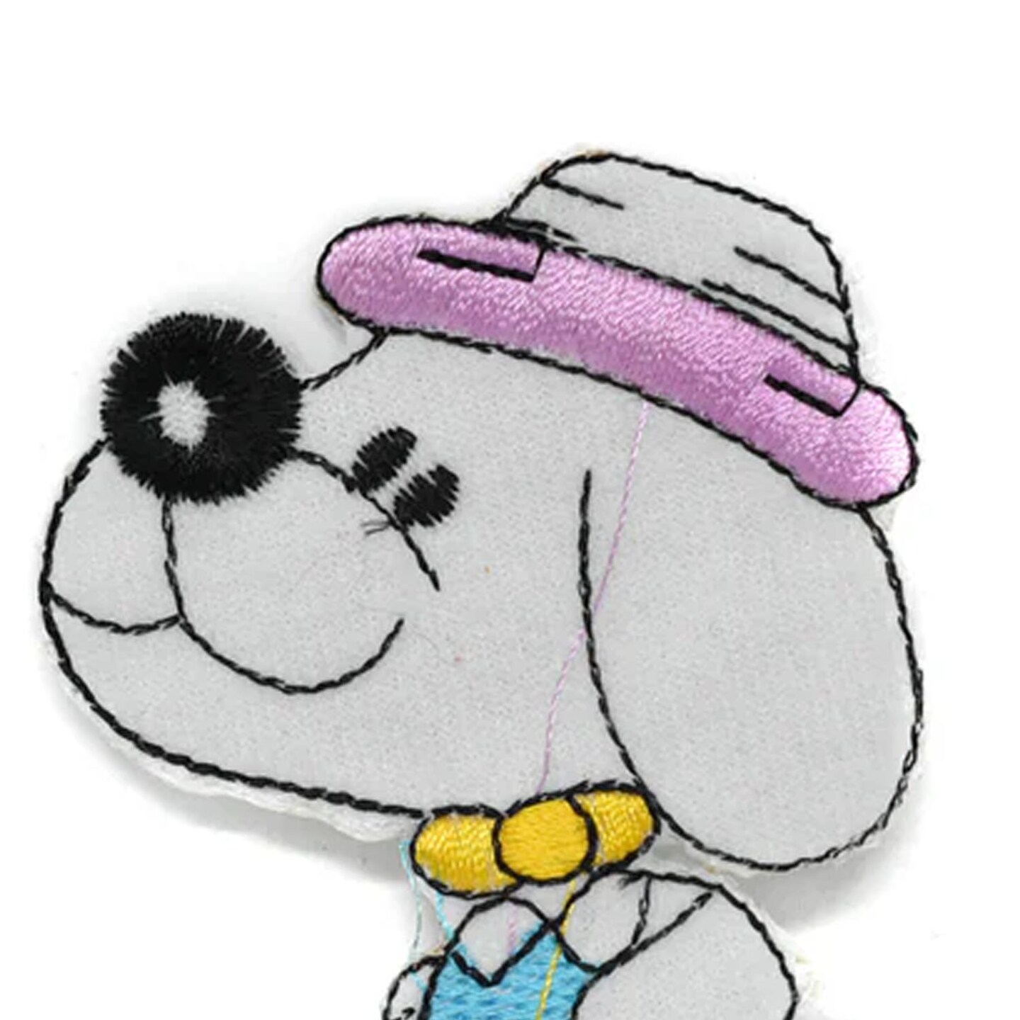Hipster Snoopy Embroidered Iron On Patch Applique for Clothes and Accessories