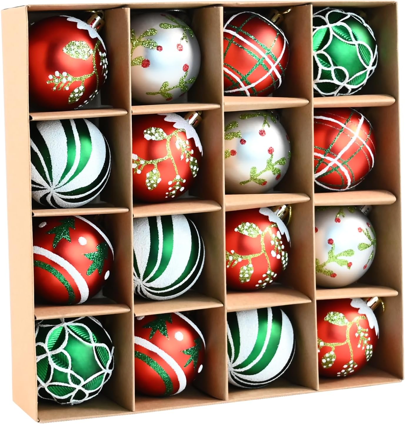 16PCS Christmas Balls Ornaments