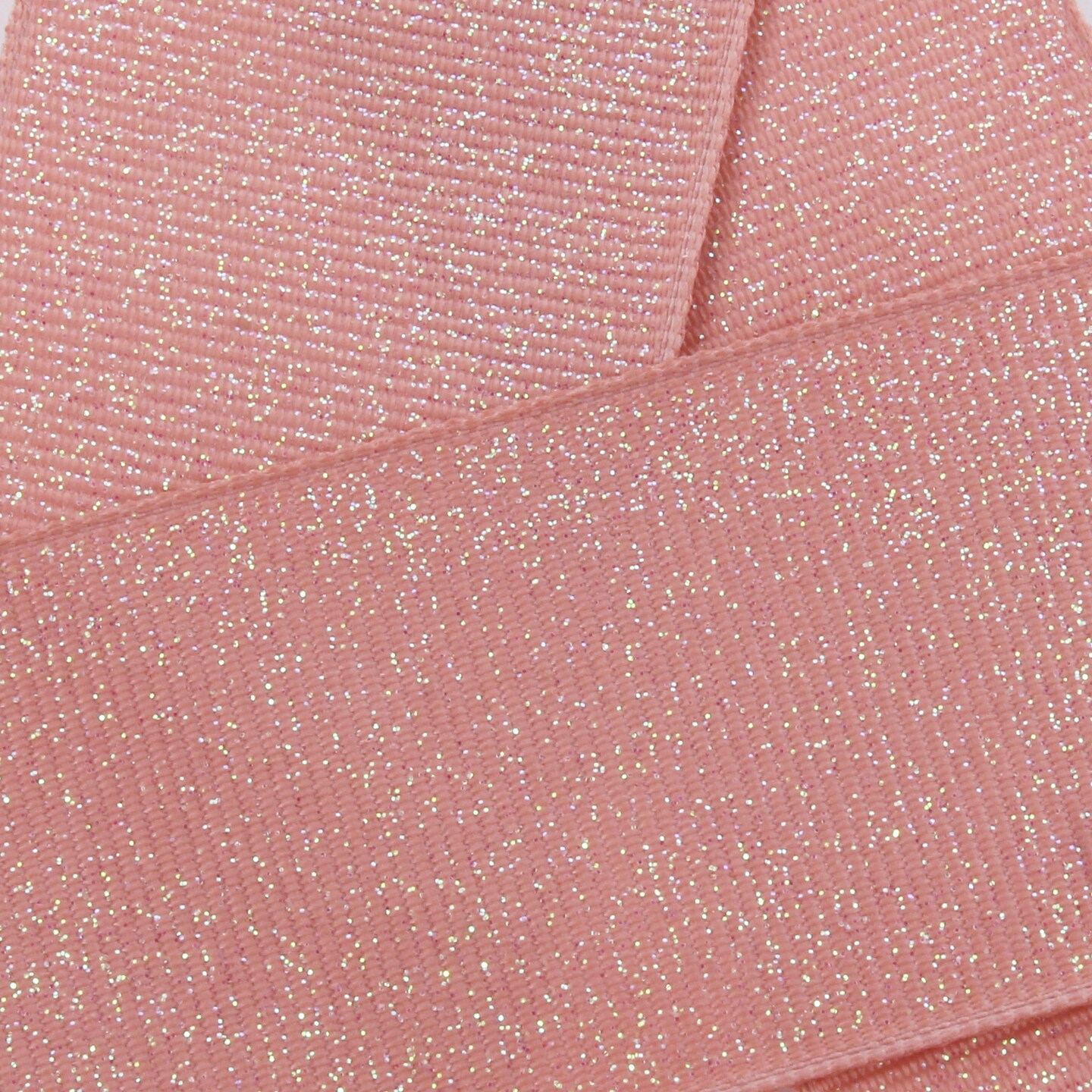 3/8" Dazzle Grosgrain Glitter Ribbon 161 Vintage Rose 5 Yards