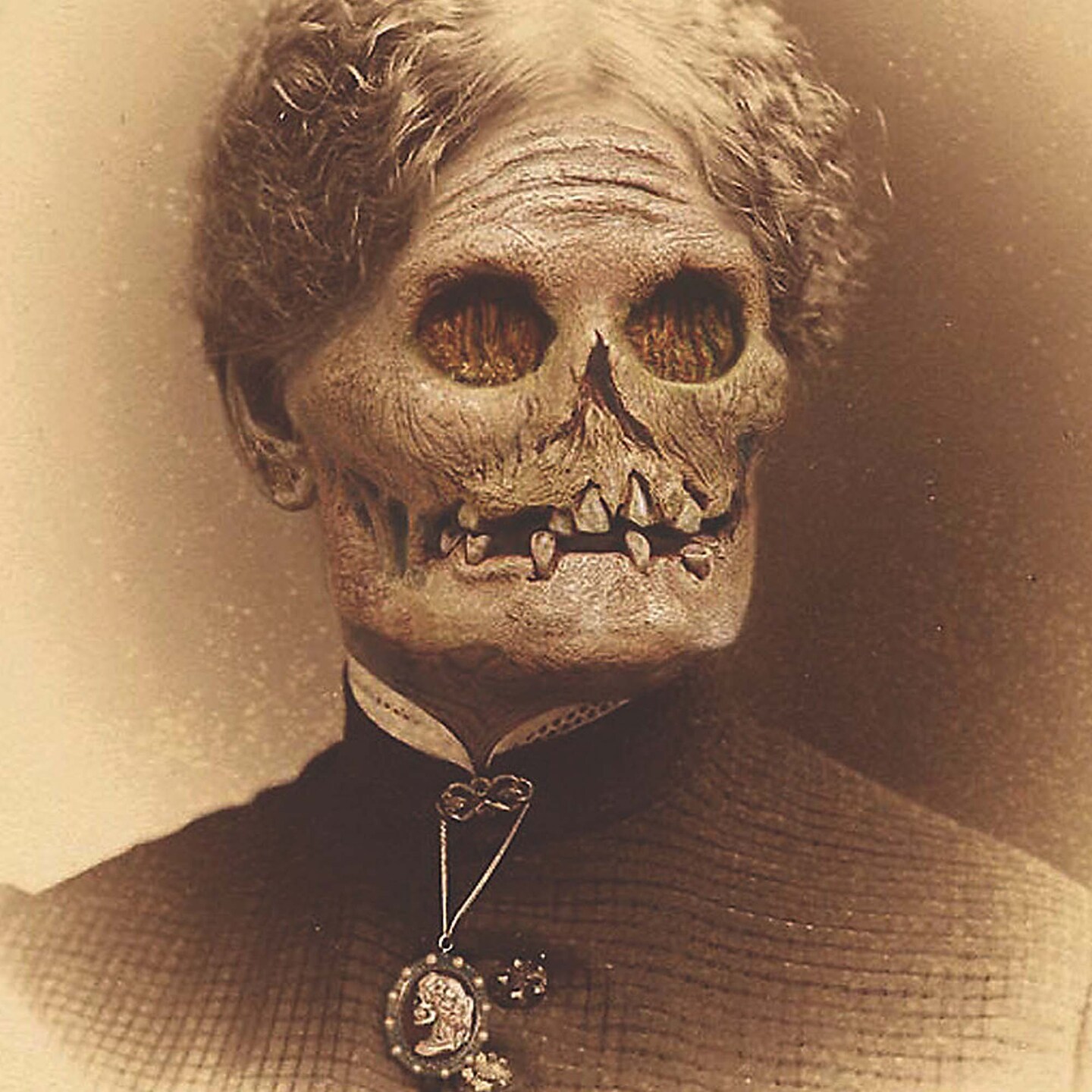 17 Inch by 21 Inch Aunt Hazel Holographic Portrait Halloween Decoration