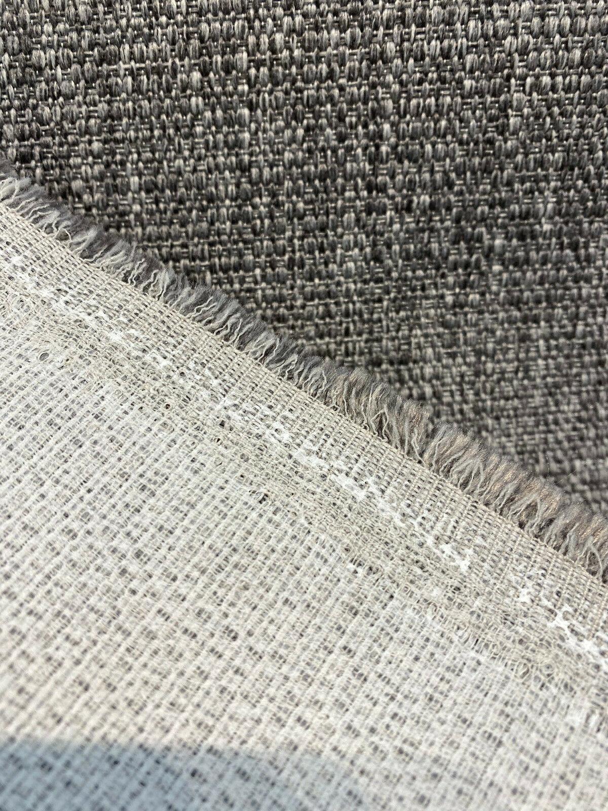 1 Yard Classic Gray Tweed Chenille Upholstery Fabric Heavy Duty Durable 56" Width 100% Polyester