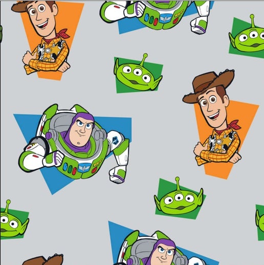 Licensed Disney&#x27;s Pixar Toy Story - Character Toss Fleece Fabric by the Yard
