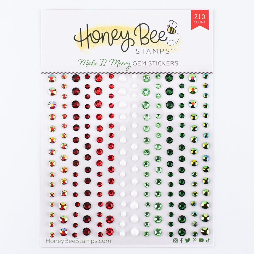 Make It Merry Gem Stickers - 210 Count