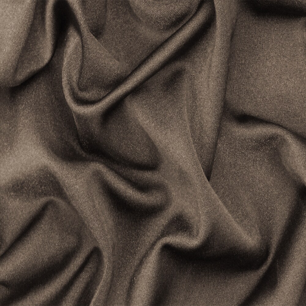 Earth Brown Famous Maker Stretch Satin Tricot Swimwear Fabric By the Yard