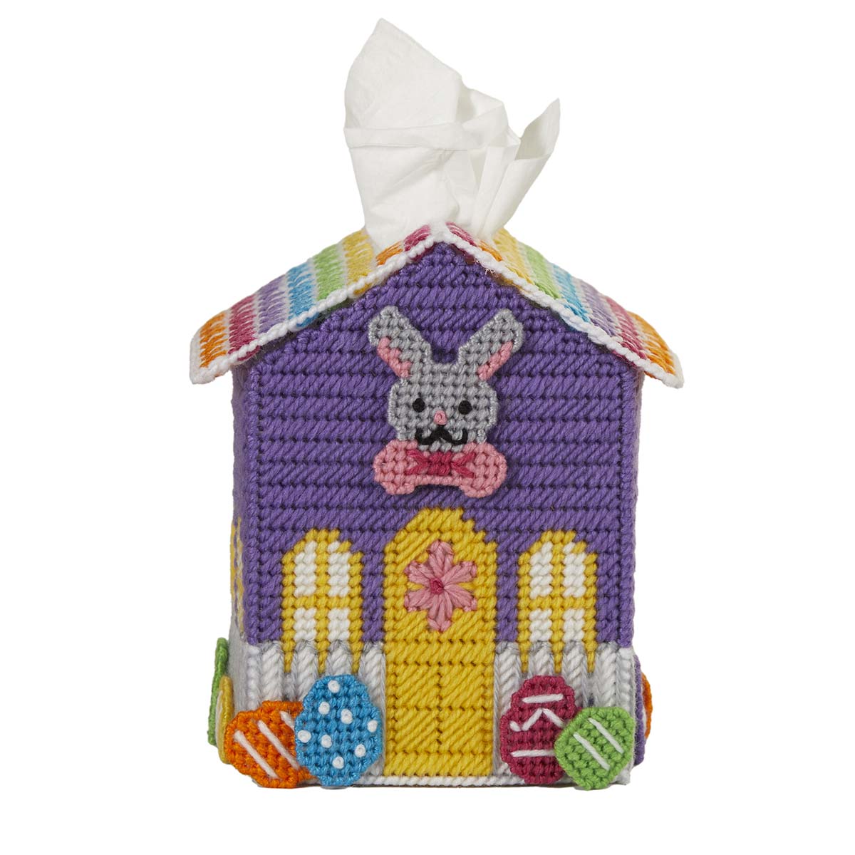 Herrschners Easter Bungalow Tissue Box - April Plastic Canvas Kit