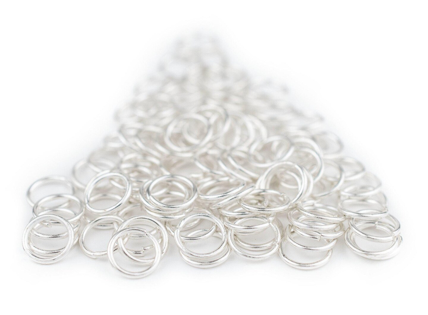 The Bead Chest Silver 10mm Round Open Jump Rings, Pack of 100
