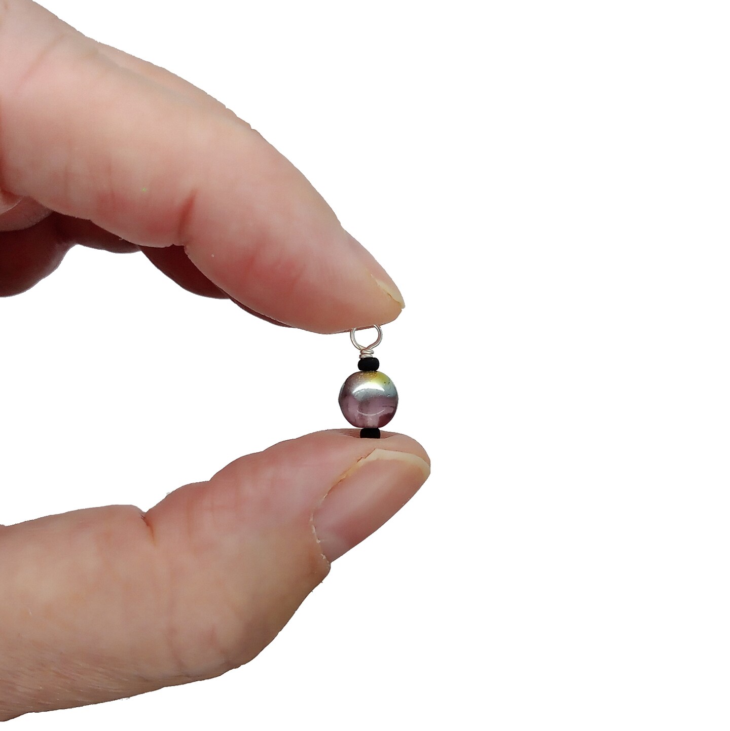 Halloween Colored Bead Dangle Charms, 15 pc, Orange Black & Purple, Adorabilities