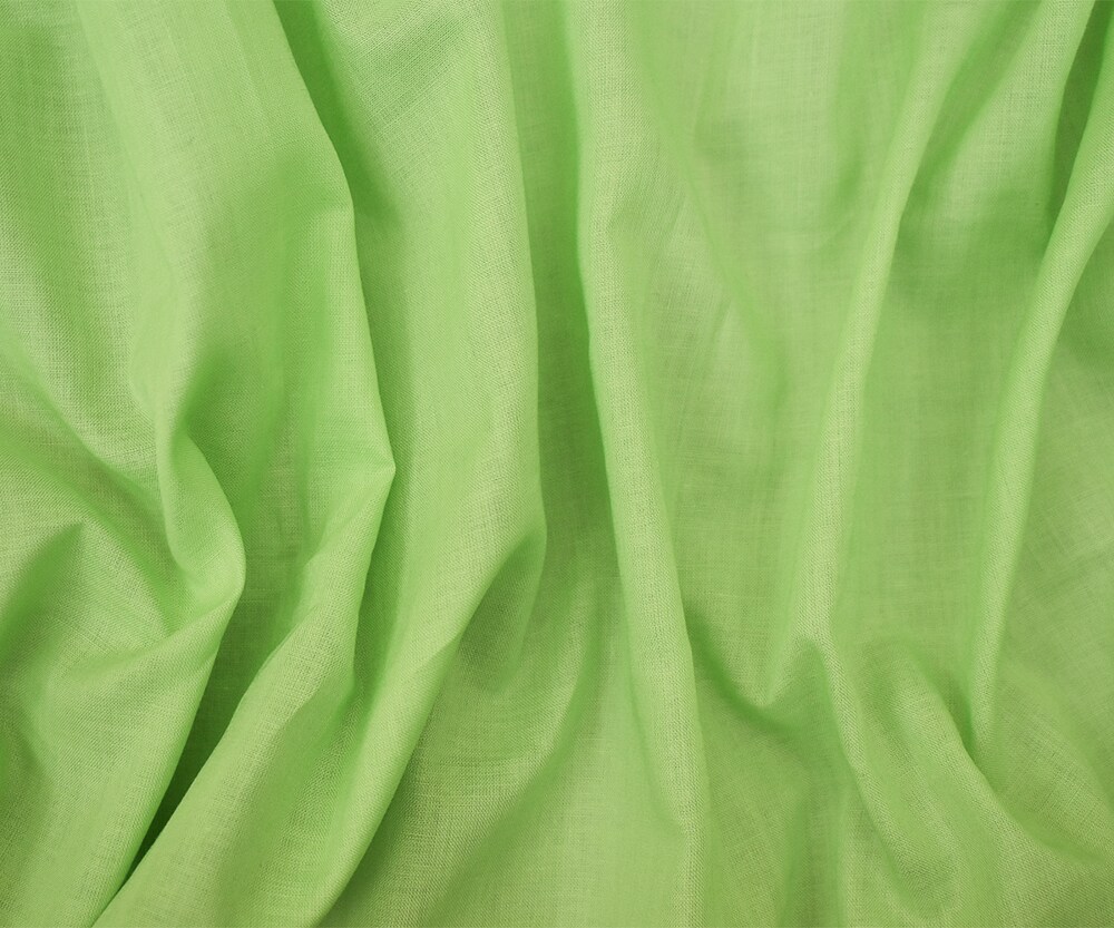 Light Green Cotton Solid Batiste Woven Fabric By the Yard