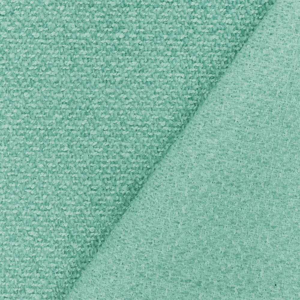 Teal Texture Poly Nylon Chenille Dobby Woven Home Decorating Fabric By the Yard