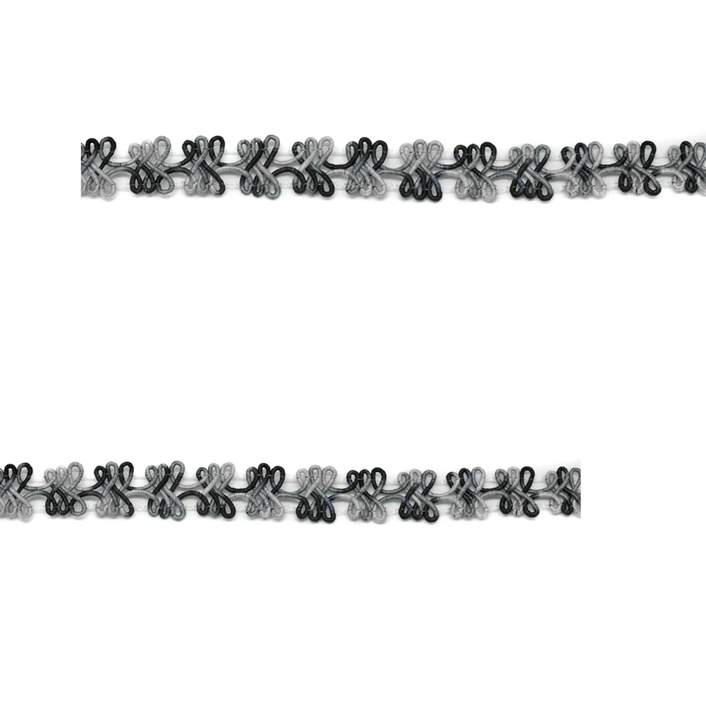 1 Yard Two Tone Braided Gimp Trim Decorative Sewing Embellishment 36 Inch Width