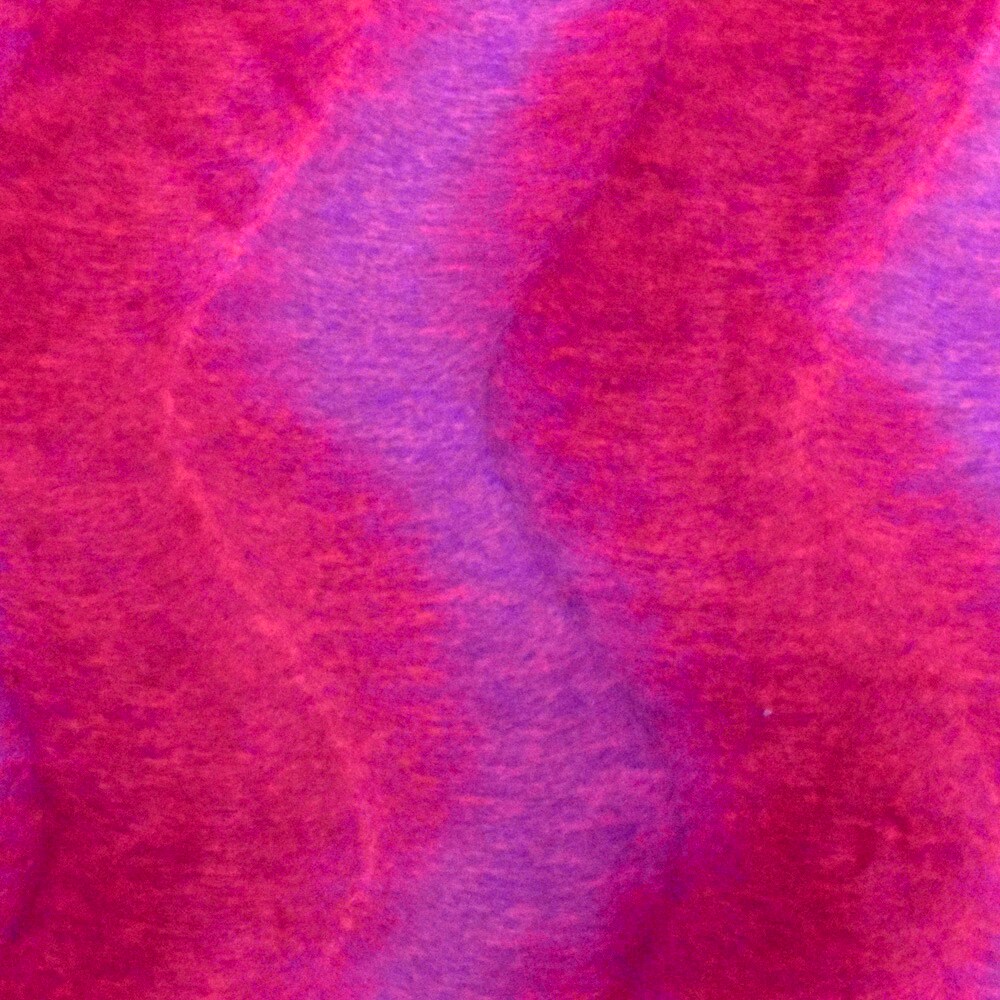 Hot Pink-Purple Wave Texture Polyester Faux Fur Knit Fabric By the Yard