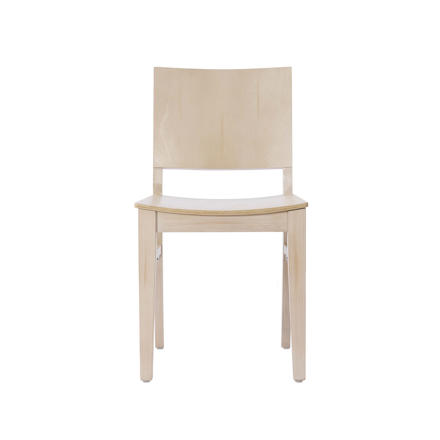 Emma and Oliver Spencer Dining Chair with Curved Backrest and Solid Wood Construction