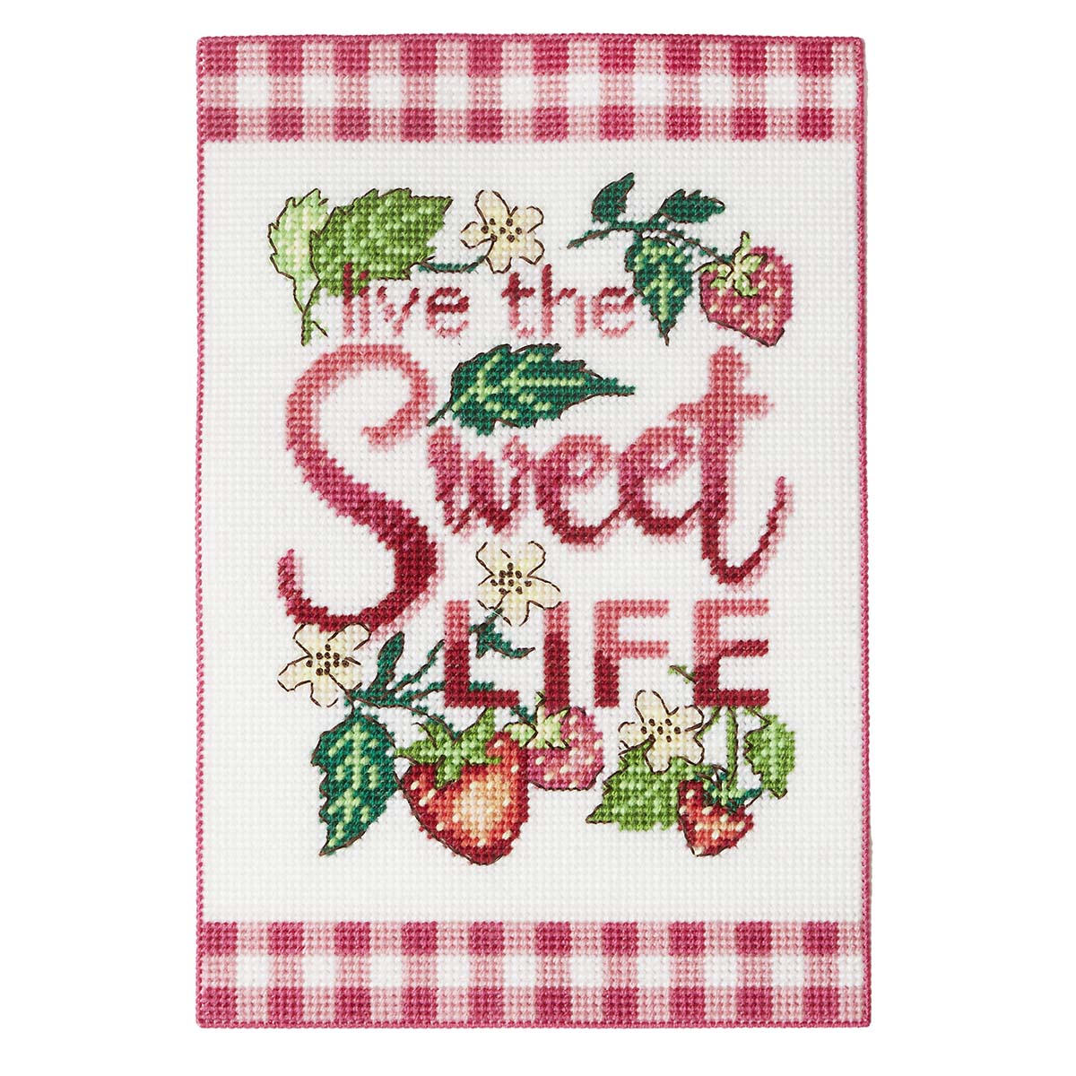 Herrschners Live the Sweet Life Wall Hanging Plastic Canvas Kit
