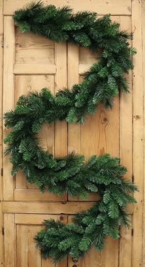 9ft Artificial Deluxe Evergreen Pine Garland - 190 Lifelike Green Tips, Perfect for Holiday, Home & Event Decor - All-Season Use - 2024 Christmas Collection, Floral Home by Artificial Flowers
