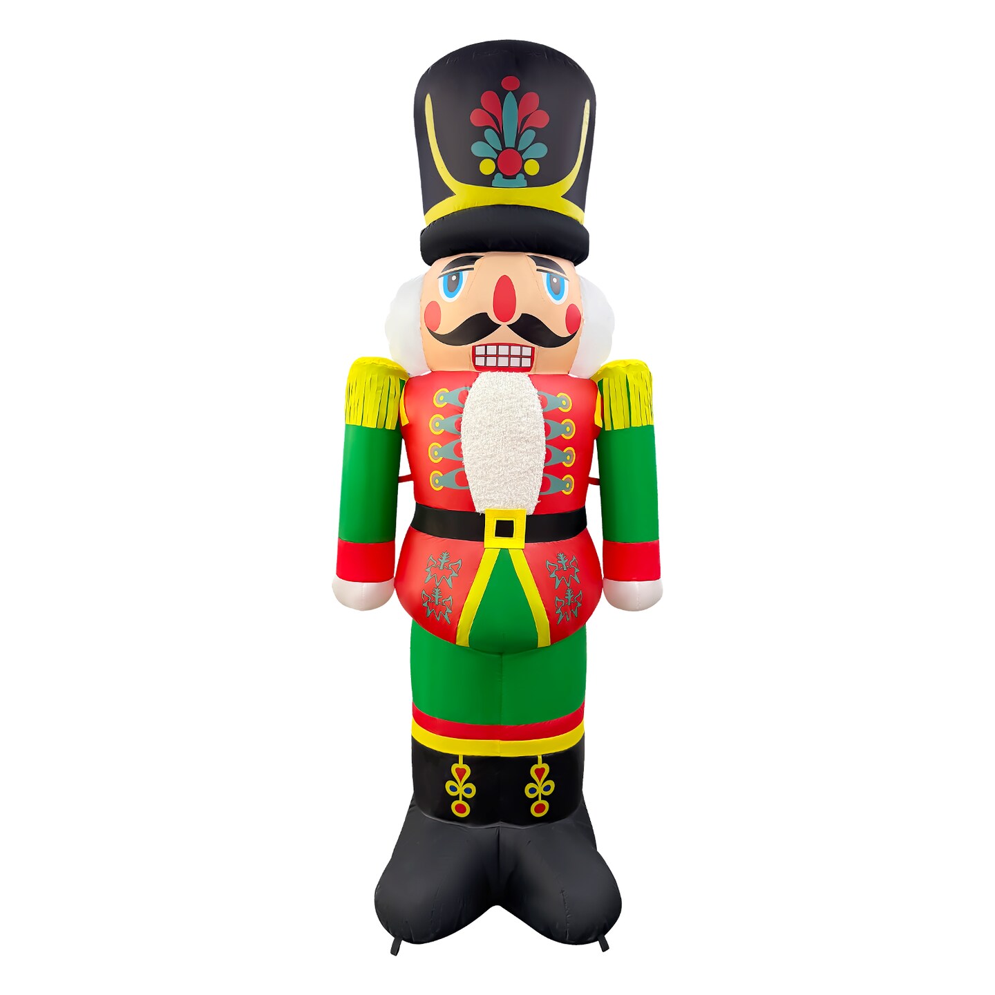 GOOSH 7FT Christmas Nutcracker Inflatable with LED Lights for Outdoor Yard D&#xE9;cor