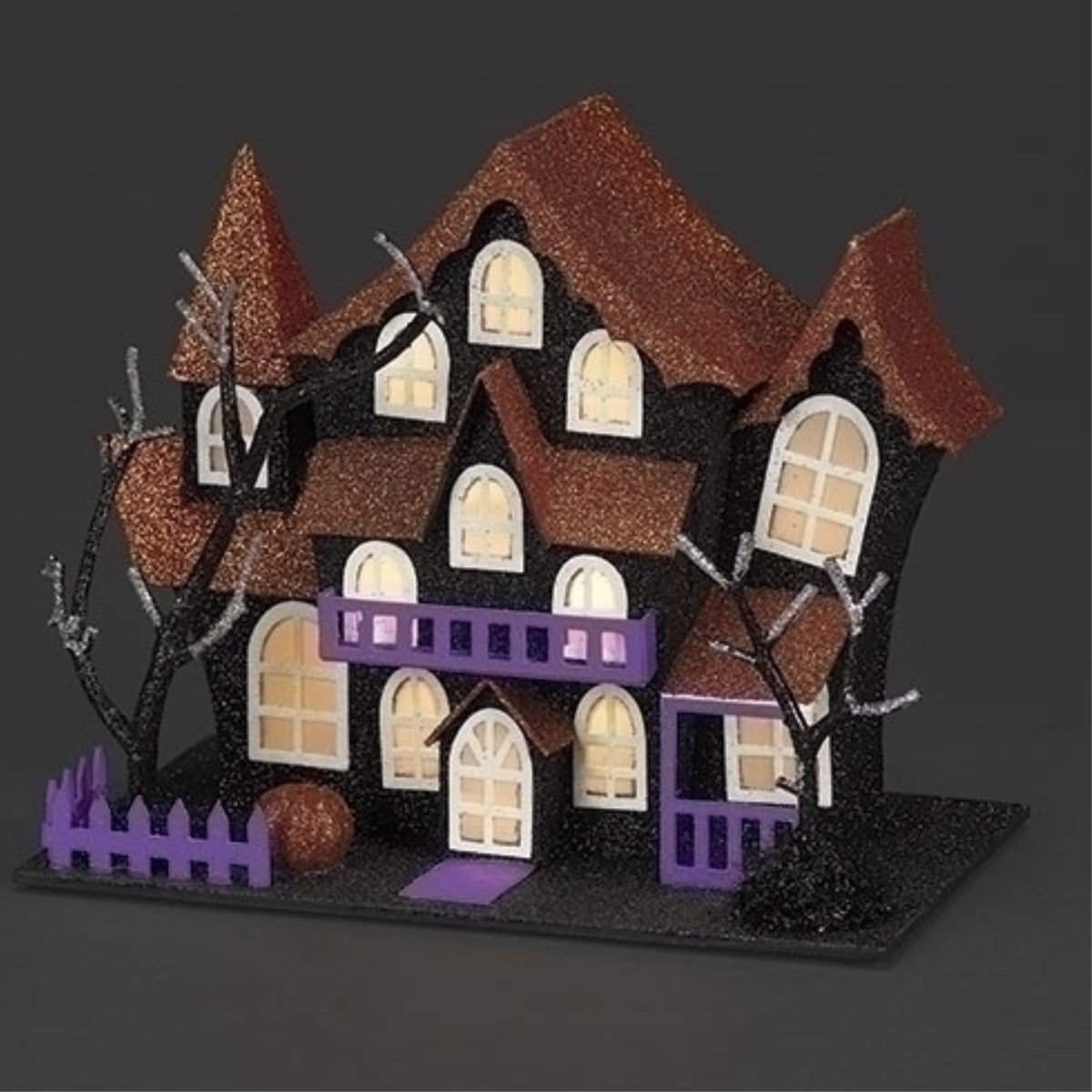 Halloween Lighted Haunted House: Orange