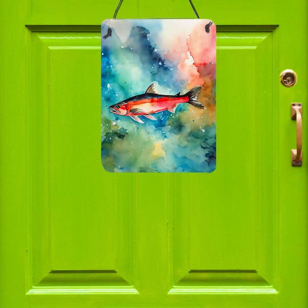 Edge Collections - "12 X 16" - Multicolor - NEW Salmon Wall Hanging Decor - 1 Piece