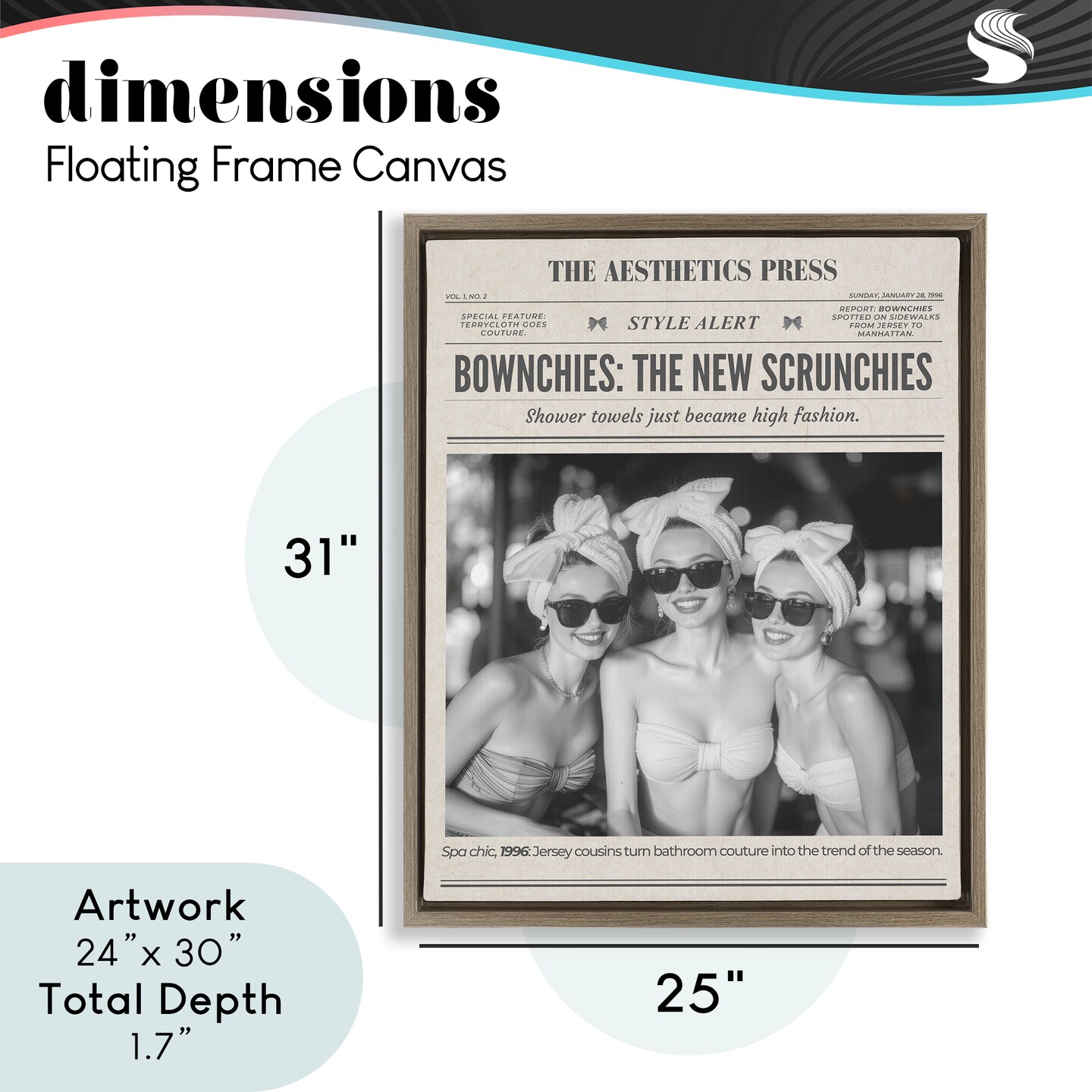 Stupell Industries The Aesthetics Press Magazine Floating Frame, design by A Barefoot Stylist